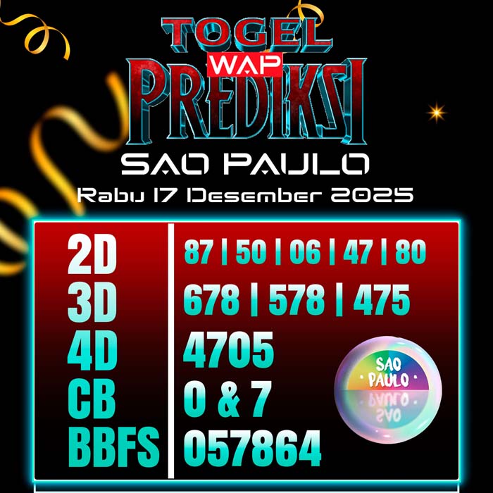 PREDIKSI TOGEL SAO PAULO